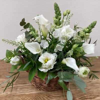 Classic Floral Basket Tribute