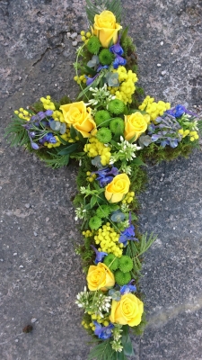 Floral Cross Tribute