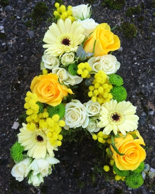 Floral Letters with Mixed Flowers