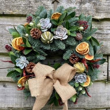 Fragrant Christmas Door Wreath