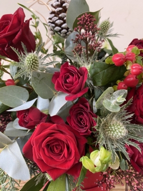 Festive Hat Box Flowers