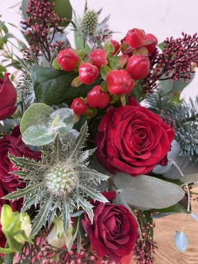 Festive Hat Box Flowers