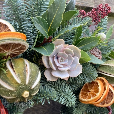Fragrant Christmas Door Wreath