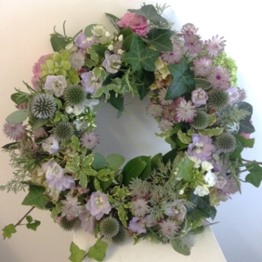 Garden Style Funeral Wreath
