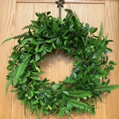 Luscious Green Artificial Door Wreath