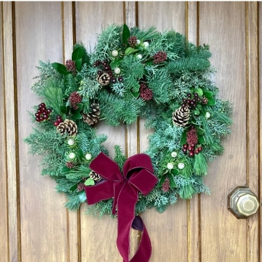 Our Festive Spruce Wreath