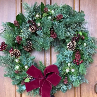 Our Festive Spruce Wreath