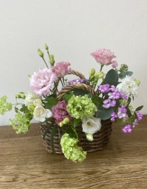 Spring Mother’s Day Basket with freesia